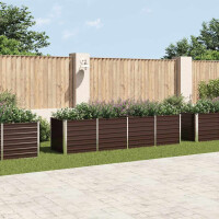 Hochbeet f&uuml;r Garten OSKAR Braun | 320x80x77cm |...