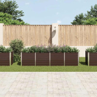Hochbeet für Garten OSKAR Braun | 320x80x77cm | Verzink