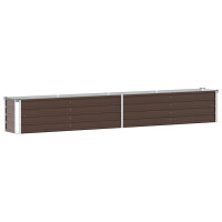 Hochbeet für Garten OSKAR Braun | 320x40x45cm | Verzink