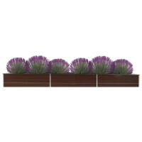 Hochbeet f&uuml;r Garten OSKAR Braun | 480x80x45cm |...