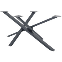 Tischgestell Metall SIDER Grau | Robuste Verarbeitung |...