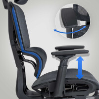 Bürostuhl Ergonomisch OLYMPO Schreibtischstuhl mit Roll