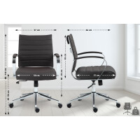 Bürostuhl Ergonomisch EVOK Schreibtischstuhl Echtleder 